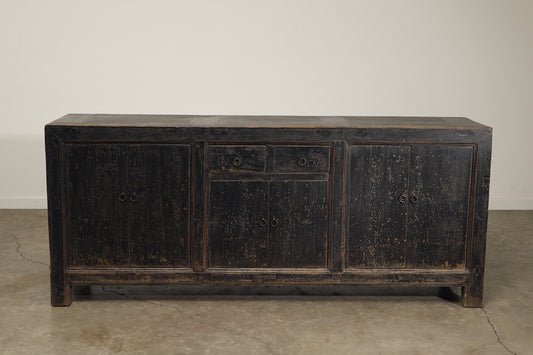 Vintage 6 Door Elm Sideboard - Circa 1945