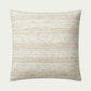 This heathered beige-and-sand striped throw pillow by Amber Lewis x Loloi adds an easygoing yet elevated touch. Measuring 18” square, it's made of a soft polyester-cotton blend.