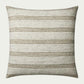 This heathered olive-and-ivory striped throw pillow by Amber Lewis x Loloi adds an easygoing yet elevated touch. Measuring 18-inch square, it's made of a soft polyester-cotton blend.