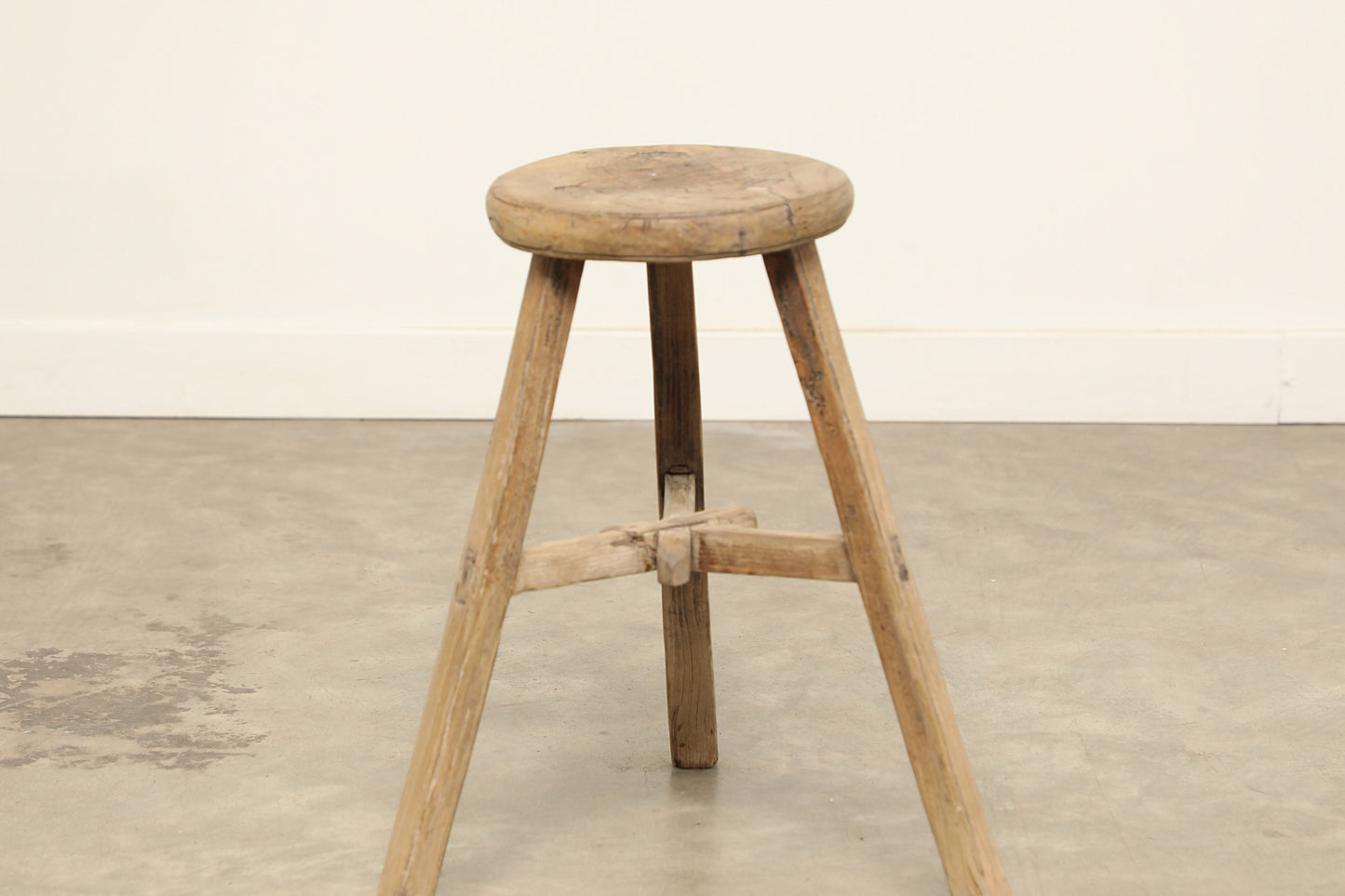 Vintage Elm Stool AC.050 - Circa 1945