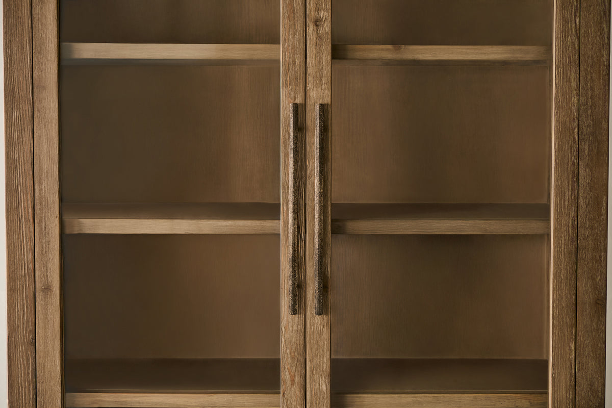 Asher 78" Cabinet - Aged Brown
