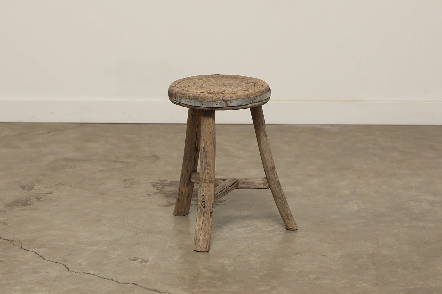 Vintage Elm Stool AC.043 - Circa 1945