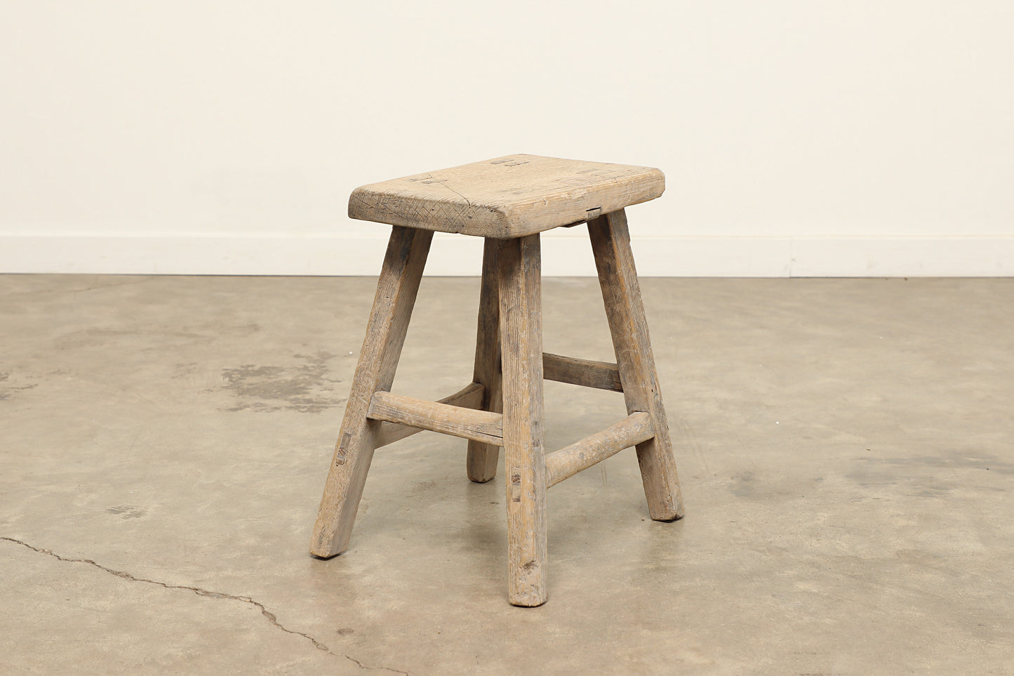 Vintage Elm Stool AC.024 - Circa 1945