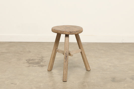 Vintage Elm Stool AC.045 - Circa 1945