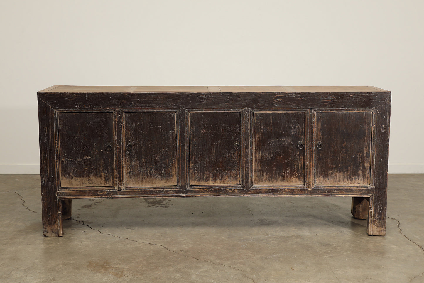 Vintage 5 Door Elm Sideboard - Circa 1945