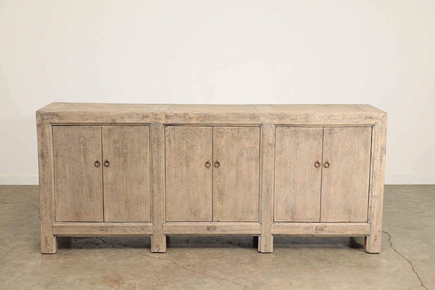 Vintage 6 Door Elm Sideboard - Circa 1945