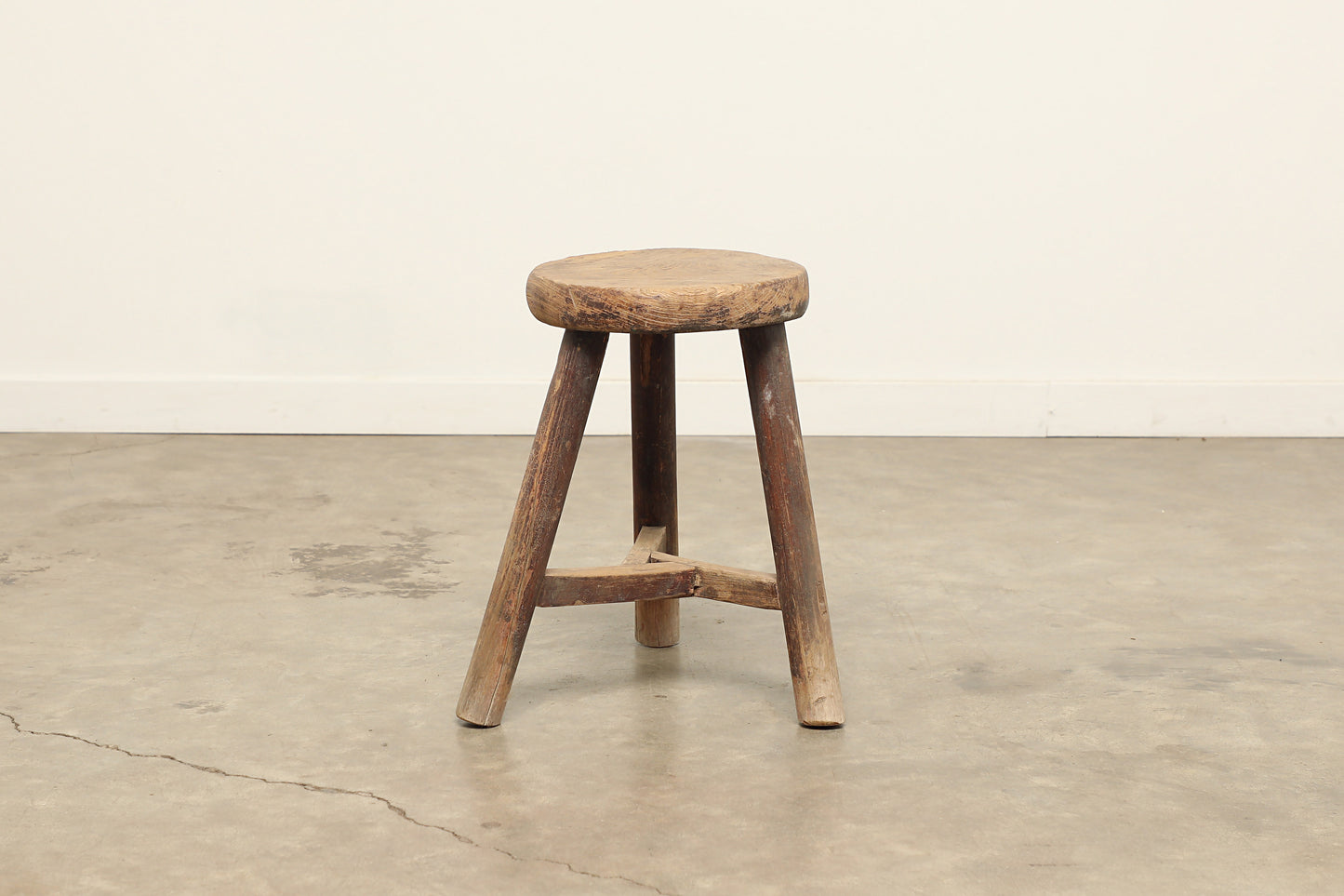 Vintage Elm Stool AC.006 - Circa 1945