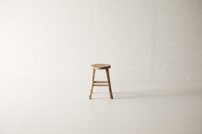 Vintage Elm Stool AE.161 - Circa 1925