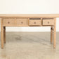 Vintage 4 Drawer Walnut Console - Circa 1945