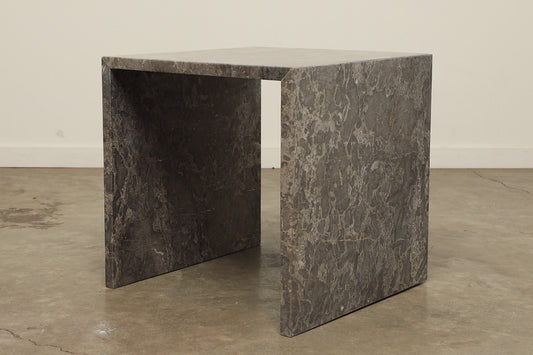 Sloan Marble Side Table - Grey