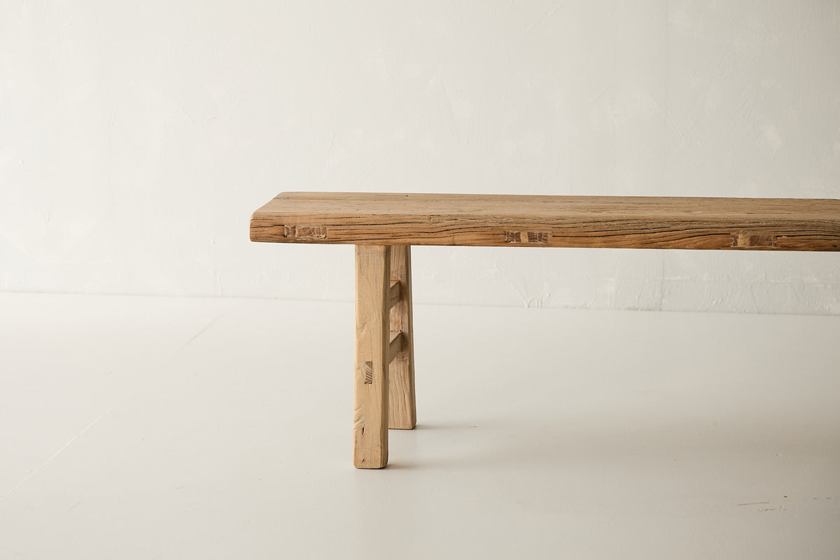 Franklin 54" Elm Bench - Natural