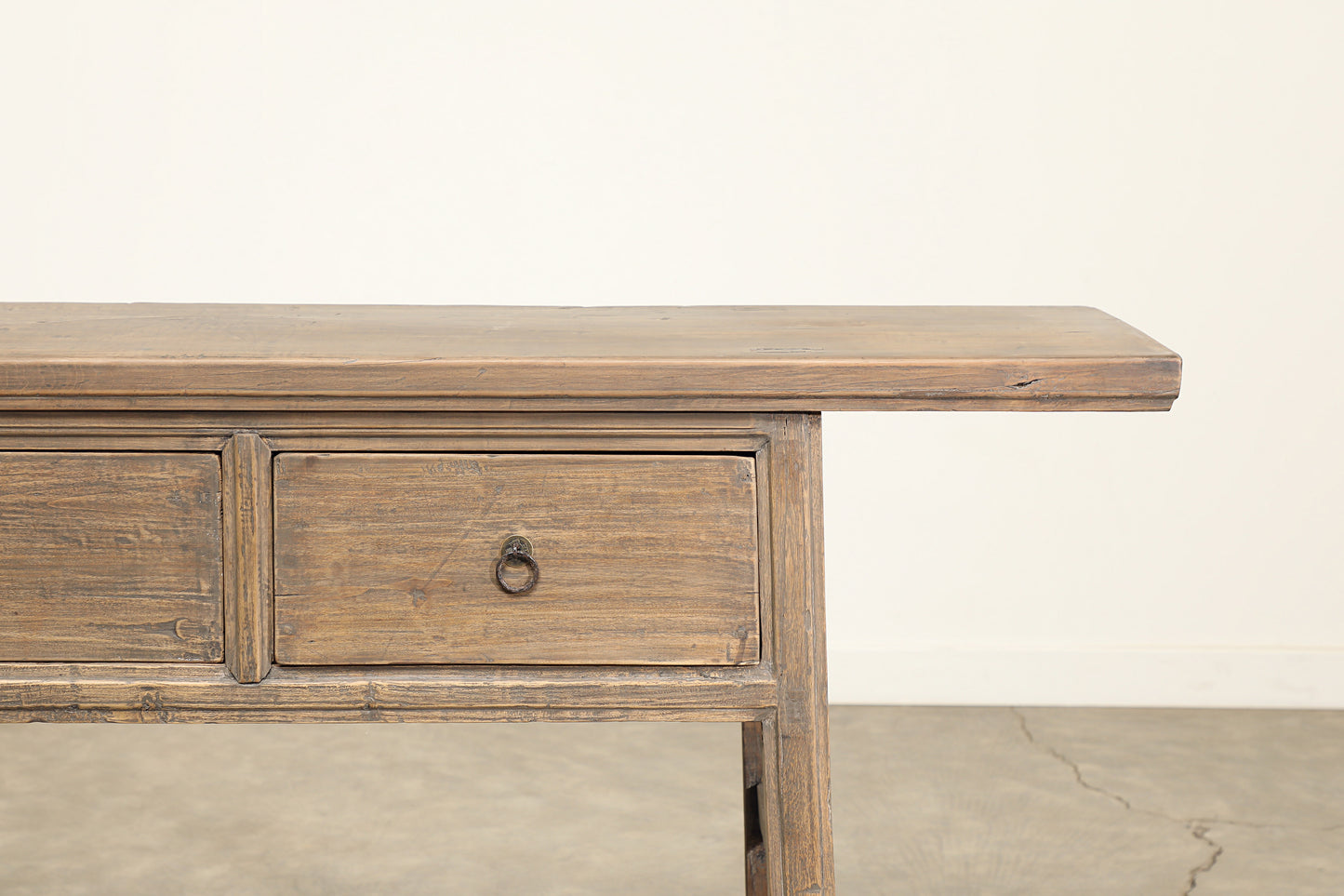 Vintage 3 Drawer Walnut Console - Circa 1945