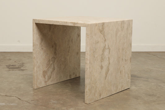 Sloan Marble Side Table - Cream