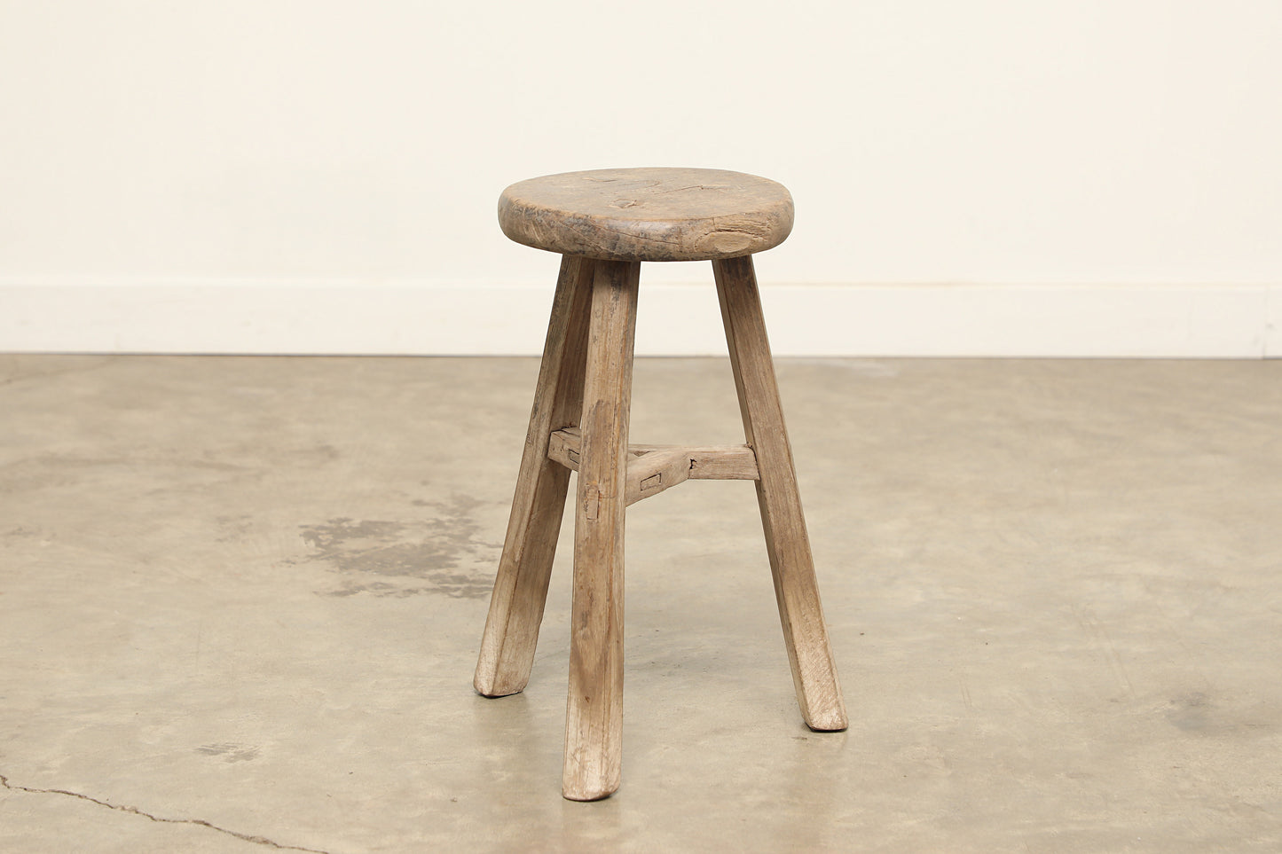 Vintage Elm Stool AC.051 - Circa 1945