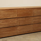 Large nine drawer dresser in teak wood modern bedroom furniture