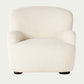 Cream teddy sheepskin occasional chair