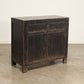 Reclaimed 2 Door Poplar Sideboard - Distressed Black