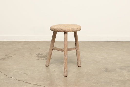 Vintage Elm Stool AC.022 - Circa 1945