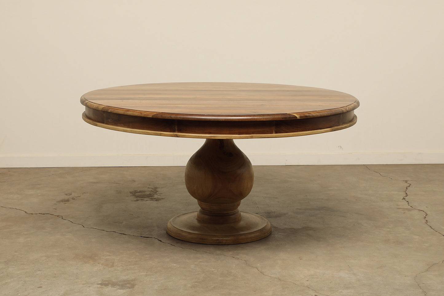 madison round dining table solid acacia wood
