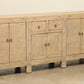 (GAW065) Vintage Poplar Sideboard - Circa 1945 (83x18x36)