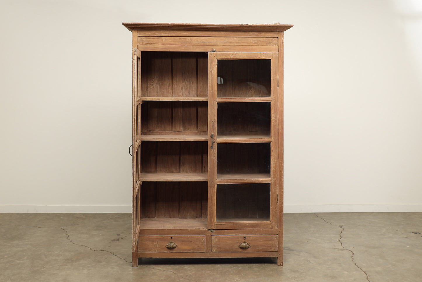 Vintage Teak & Glass Cabinet