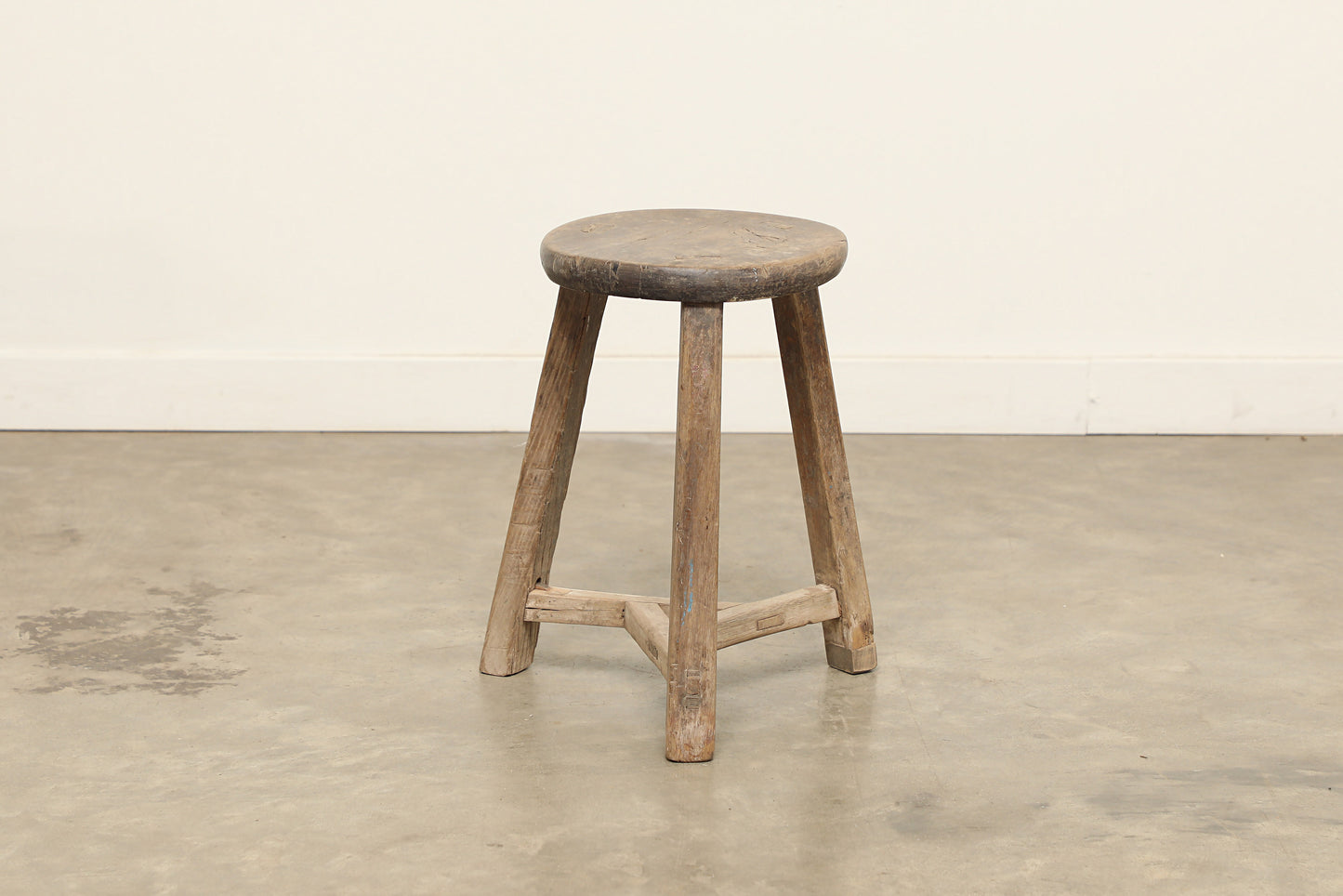 Vintage Elm Stool AC.037 - Circa 1945