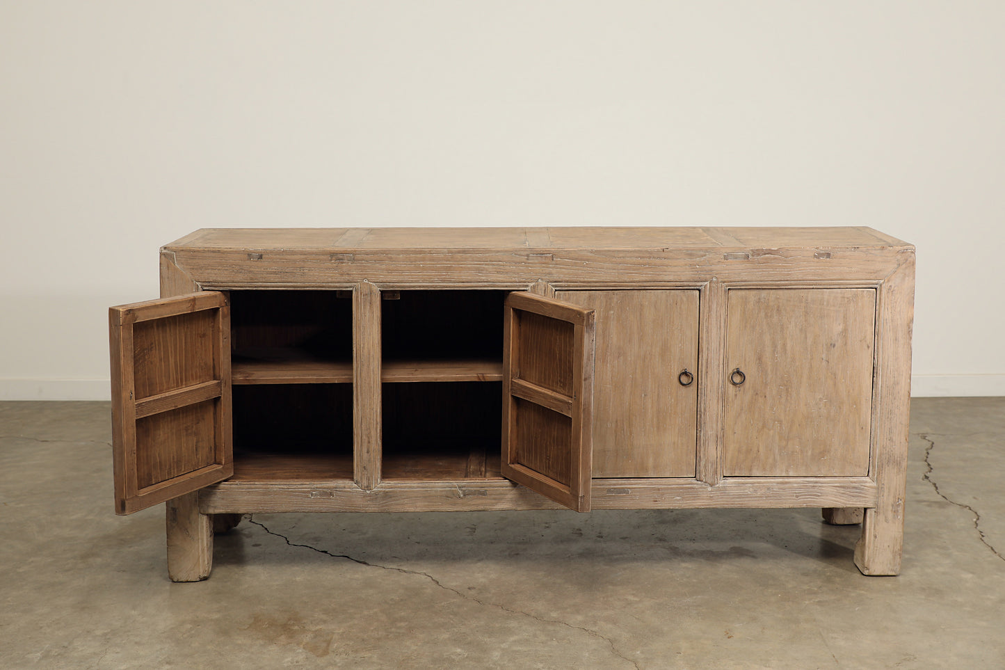 Vintage 4 Door Poplar Sideboard - Circa 1945