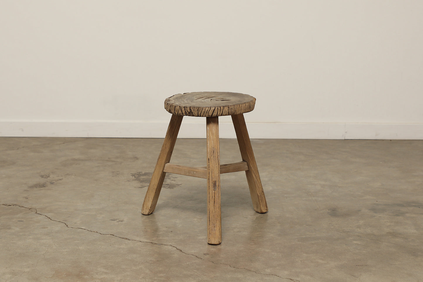 Vintage Elm Stool AC.032 - Circa 1945