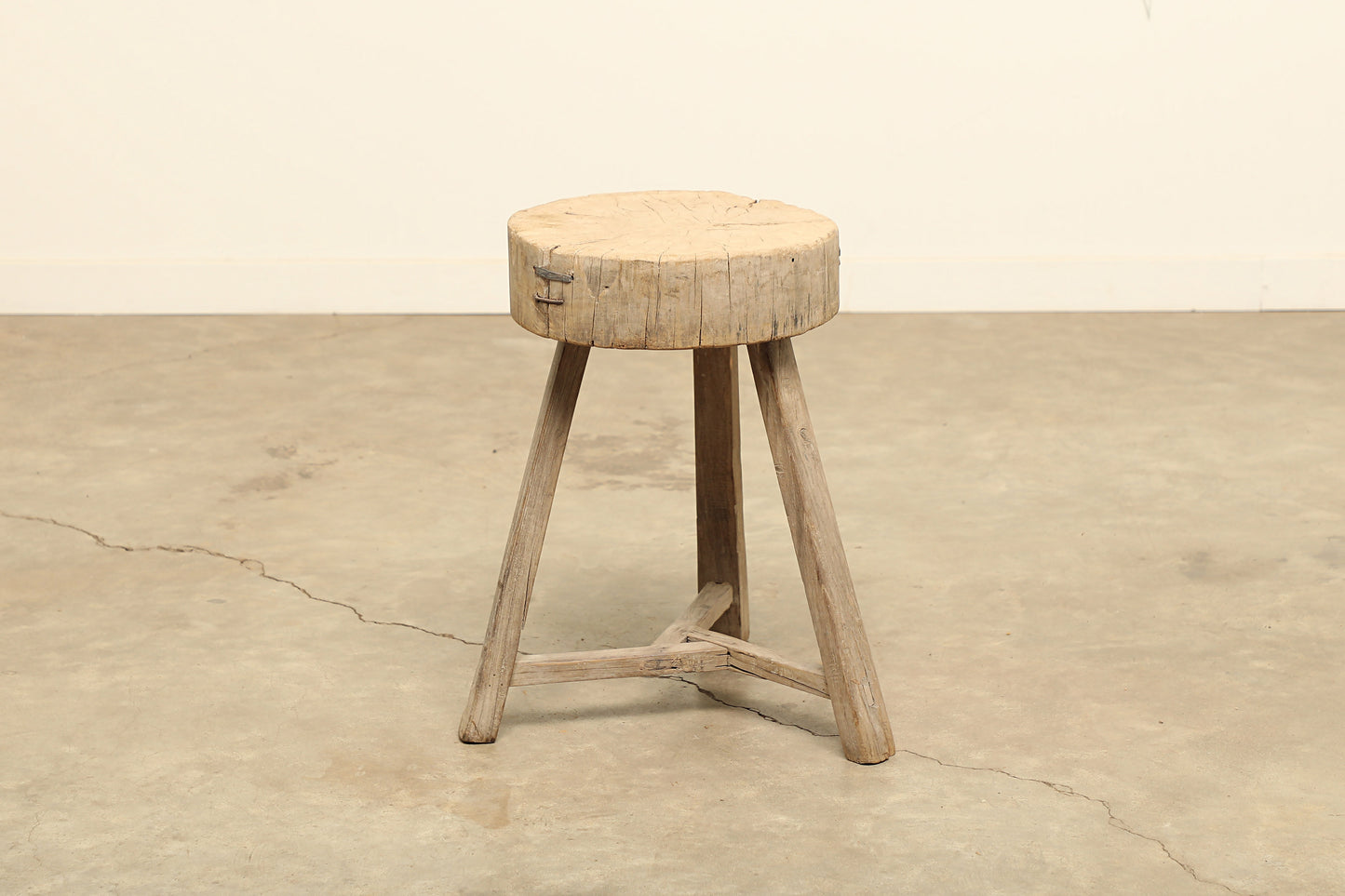 Vintage Elm Stool - Circa 1945