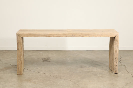 Vintage Pine Waterfall Console - Circa 1945