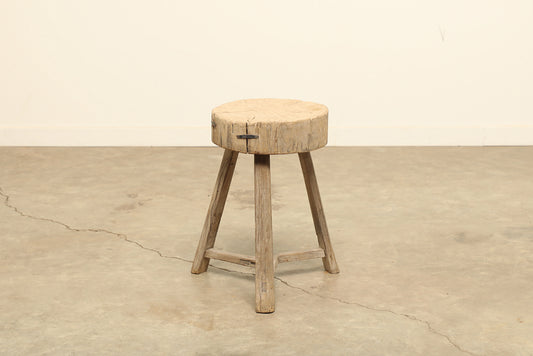 Vintage Elm Stool - Circa 1945