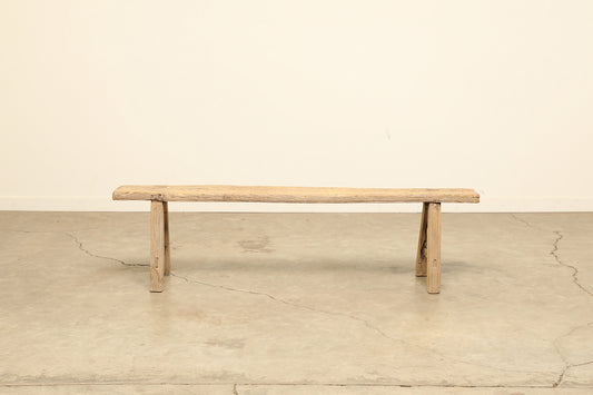 (GAZ009) Vintage Elm Bench - Circa 1945 (70x8x19)