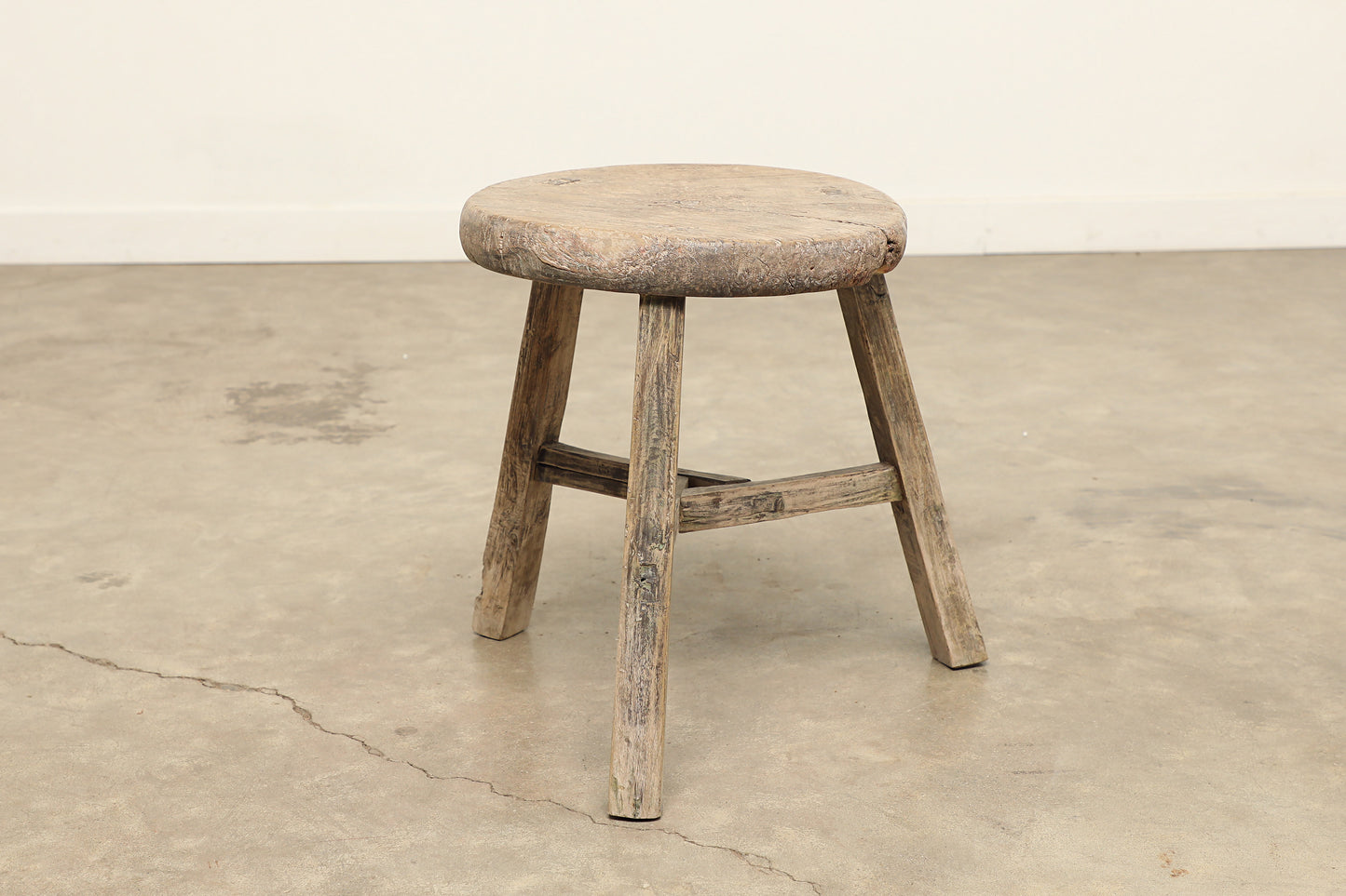 Vintage Elm Stool AC.082 - Circa 1945