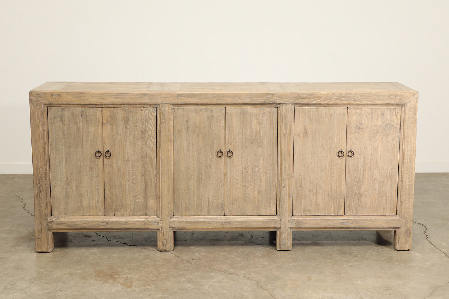 Vintage 6 Door Elm Sideboard - Circa 1945