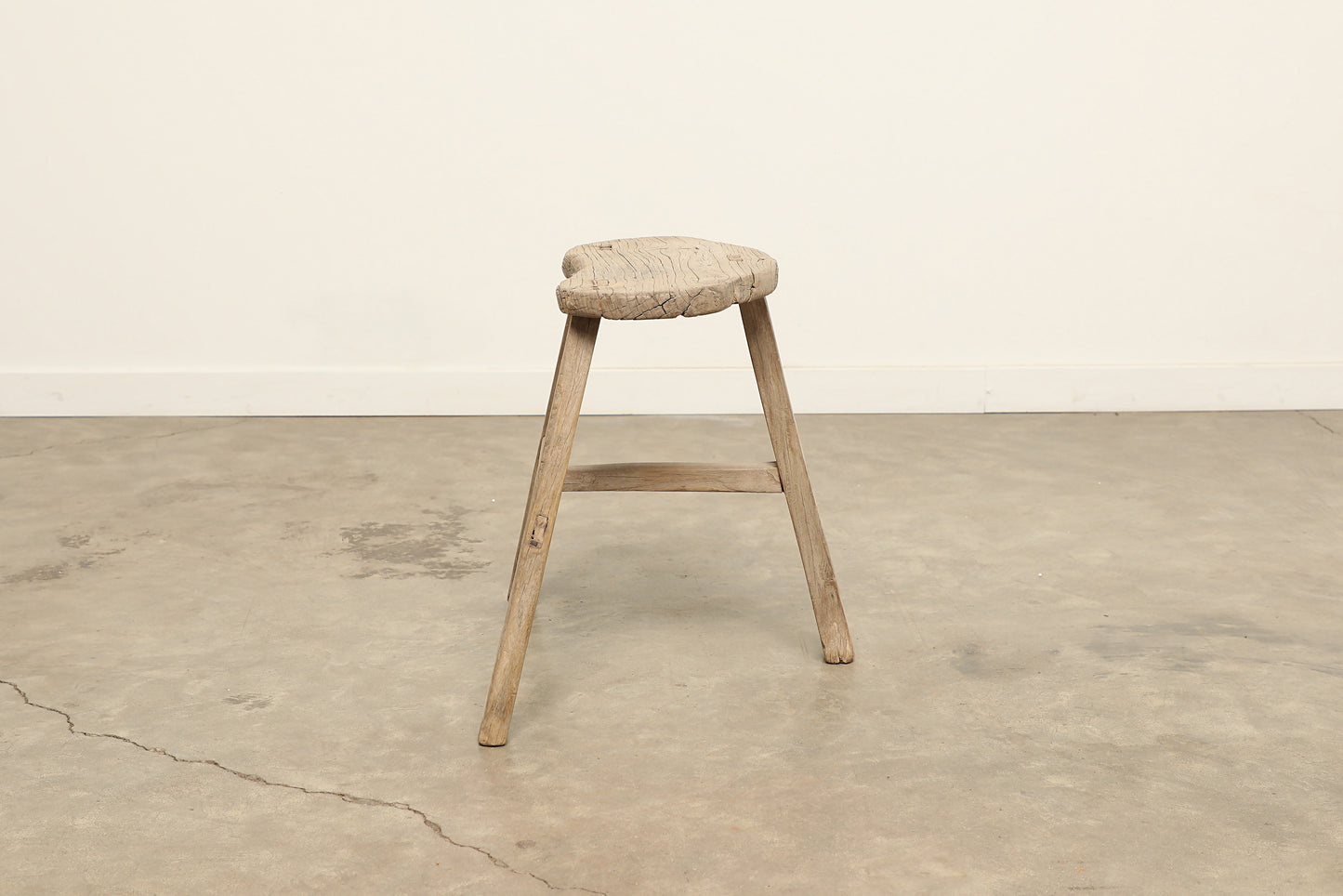 Vintage Elm Stool AC.026 - Circa 1945