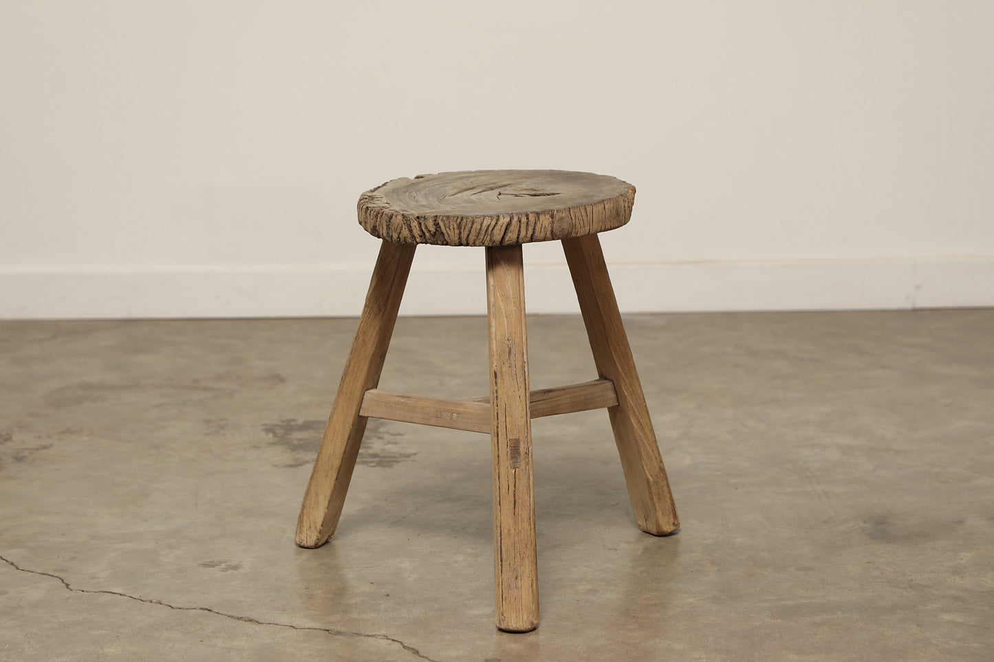 Vintage Elm Stool AC.032 - Circa 1945