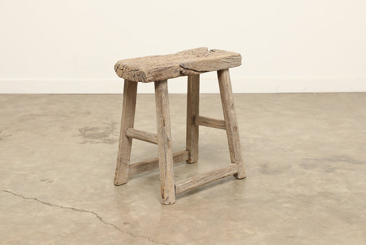 Vintage Elm Stool AC.065 - Circa 1945