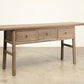 Vintage 3 Drawer Walnut Console - Circa 1945