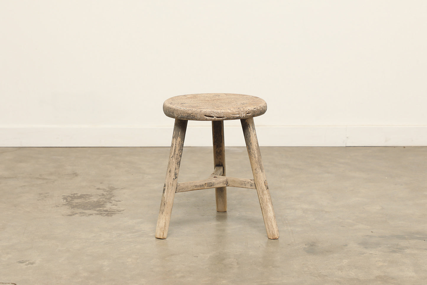 Vintage Elm Stool AC.042 - Circa 1945