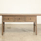 Vintage 3 Drawer Walnut Console - Circa 1945