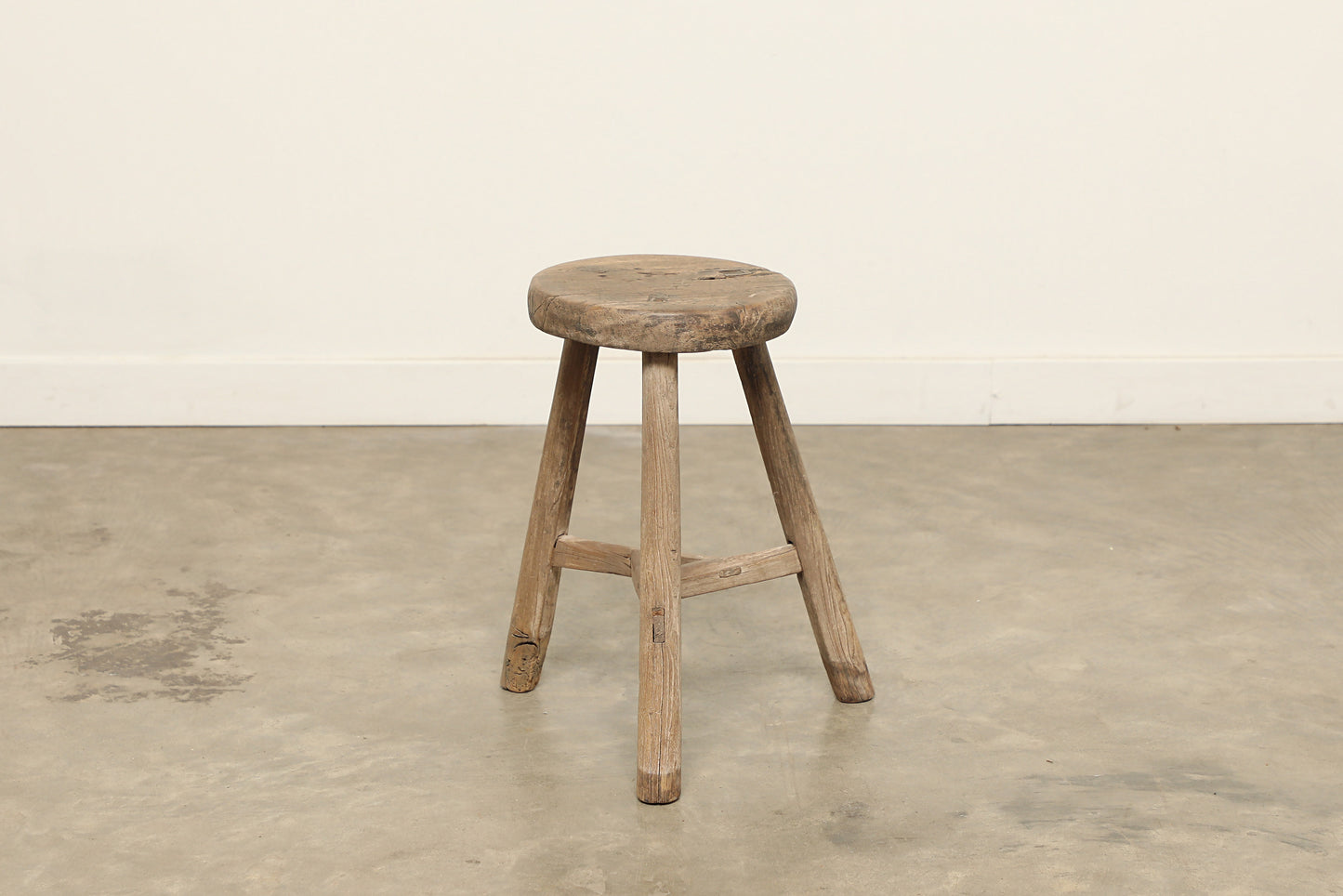 Vintage Elm Stool AC.039 - Circa 1945