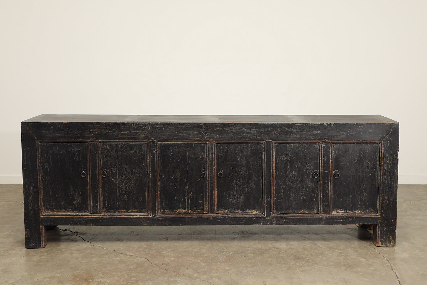 Vintage 6 Door Elm Sideboard - Circa 1945