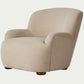 Taupe performance fabric occasional chair