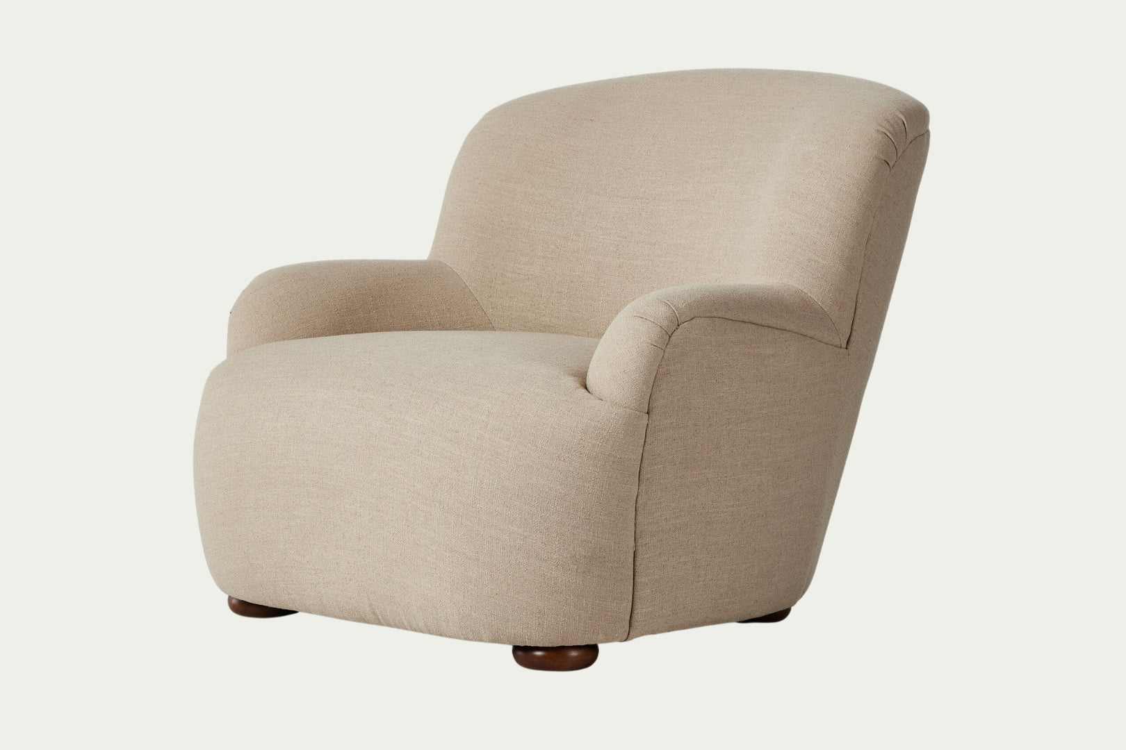 Taupe performance fabric occasional chair