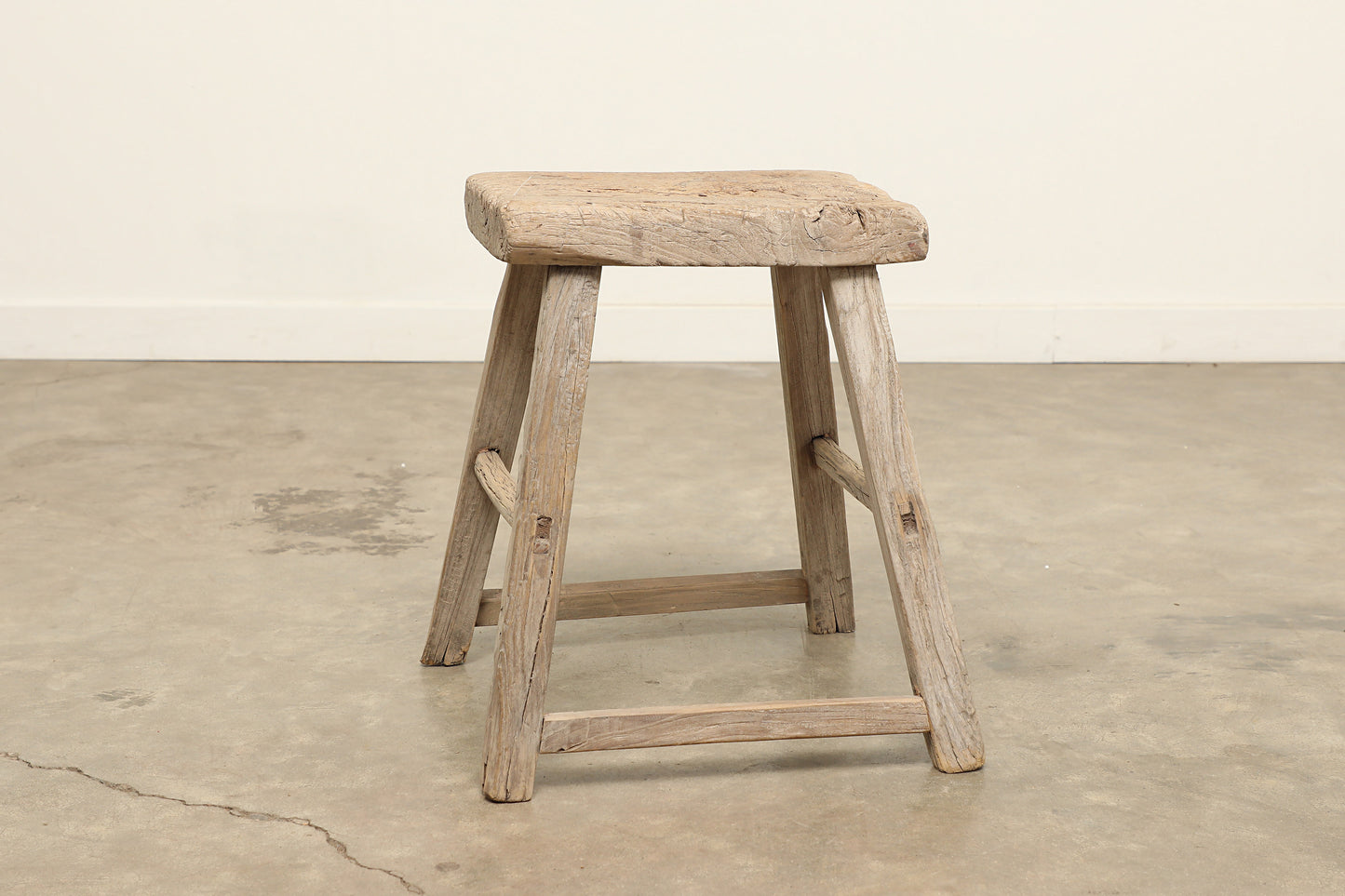 Vintage Elm Stool AC.028 - Circa 1945