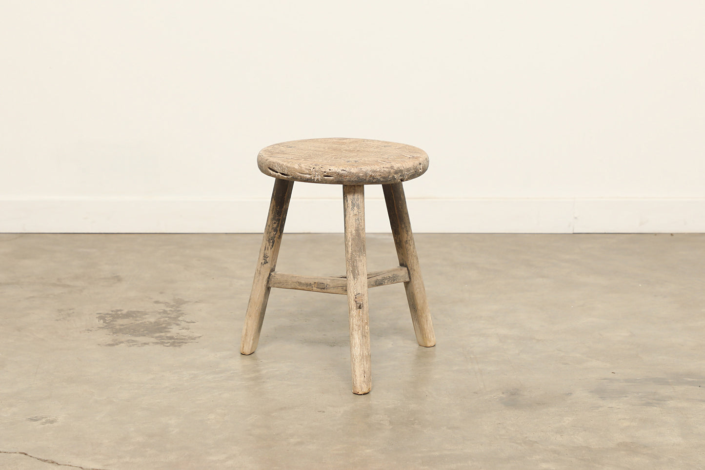 Vintage Elm Stool AC.042 - Circa 1945