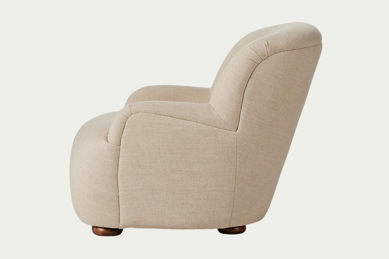 Taupe performance fabric occasional chair