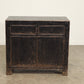 Reclaimed 2 Door Poplar Sideboard - Distressed Black