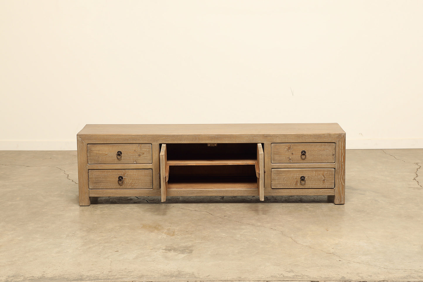 Claire Media Console - Aged Brown