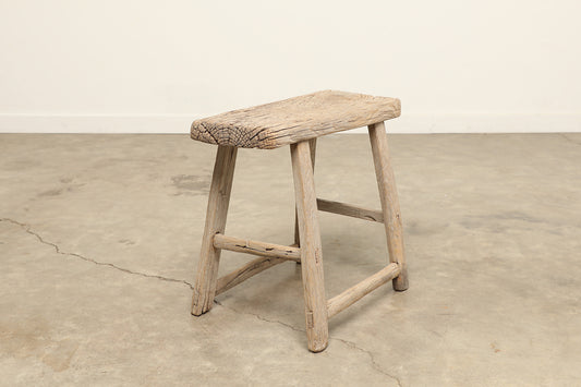 Vintage Elm Stool AC.074 - Circa 1945